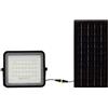 V-TAC VT-80W Faro led nero con pannello solare 10W e telecomando LED Proiettore con batteria sostituibile 4000K 3m Cavo - 7824