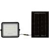 V-TAC VT-40W Faro led 6W nero con pannello solare e telecomando LED Proiettore con batteria sostituibile 6400K 3m Cavo - 7821