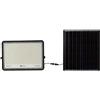 V-TAC VT-240W Faro led nero con pannello solare 30W e telecomando LED Proiettore con batteria sostituibile 6400K 3m Cavo - 7829