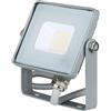 V-TAC PRO VT-10 Faro led 10W slim alluminio GRIGIO chip samsung smd bianco caldo 3000K - SKU 430