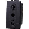 ETTROIT Presa bipasso compatibile Bticino Livinglight 2P+T 10/16A 250V colore nero