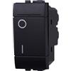 ETTROIT LN0402 interruttore bipolare 0-1 16A compatibile bticino living colore nero