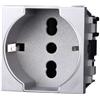 ETTROIT Presa schuko compatibile Bticino Livinglight 2P+T 10/16A 250V colore tech