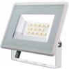 V-TAC VT-4934-W Faro led floodlight 30W SMD 85LM/W 110° bianco naturale 4000K slim alluminio bianco IP65 - SKU 6747