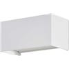 V-TAC VT-8125 Lampada LED da parete 24W bianco satinato in alluminio luce soffusa 110° rettangolare da esterno IP65 luce bianco naturale 4000k sku 2976
