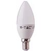 V-Tac VT-255 Lampada LED Chip Samsung 4,5W E14 candela bianco freddo 6400K - SKU 260