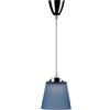 V-TAC VT-1036 Lampadario pendente LED 7W 1MT moderno in plastica blu con attacco cromato Ф150mm - sku 8506