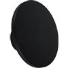 V-TAC VT-8612B plafoniera led lampada da parete rotonda luce indiretta 12W colore nero luce 3000k IP65 sku 6787