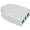 Fanton Presa Dritta Bipolare 16A smontabile P17/11 - 82570‑E, Corpo Bianco - Materiale Termoplastico