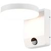 V-TAC VT-11020 lampada led da parete con sensore PIR faro 17W 150lm/w illuminazione facciate colore bianco 4000k design moderno IP65 sku 2955