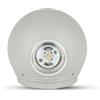V-TAC VT-836 Lampada LED sferica COB 4W da parete alluminio grigio doppio fascio luminoso bianco caldo 3000K IP65 - SKU 218305