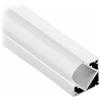 V-TAC VT-8114-W Profilo in alluminio bianco angolare da 2M milky cover per striscia LED - sku 3364
