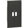BTICINO Cover Bticino Living Now per Caricatore USB 2 moduli Nero KG12C