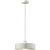 V-TAC Lampadario moderno pendente 1MT diffusore acrilico e piastra LED SMD 7W 3000K 120° 400LM White Metal Ø340mm VT-7666 - SKU 3939