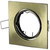 V-TAC VT-779SQ Portafaretto incasso quadrato orientabile colore oro per lampade GU10-GU5.3 - SKU 8581