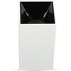 V-TAC VT-882 Portafaretto da soffitto quadrato bianco con riflettore interno nero per lampade GU10-GU5.3 - SKU 8584
