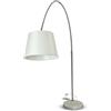 V-TAC VT-7451 Lampada da terra piantana in metallo corpo bianco ricurva orientabile base in marmo con portalampada E27 196cm - sku 8565