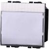 ETTROIT Pulsante portanome 2P 10A 250V compatibile Bticino Livinglight colore bianco