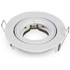 V-TAC VT-775 Portafaretto led incasso rotondo orientabile TWIST TO OPEN bianco per lampade GU10-GU5.3 - SKU 3645