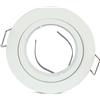 V-TAC VT-774 Portafaretto led da incasso in alluminio rotondo colore bianco per lampadina GU10-GU5.3 sku 3642