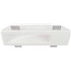 V-TAC VT-11010 portafaretto led in gesso faretto da incasso quadrato GU10 colore bianco taglio luce a scomparsa sku 6774