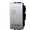 ETTROIT LG0402 interruttore bipolare 2P 16A argento 0-1 compatibile bticino Living silver