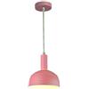 V-TAC Lampadario pendente moderno 1MT E14 plastica + alluminio Ø180mm VT-7100 - SKU 3923 ROSA