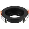 V-TAC VT-933 portafaretto led da incasso rotondo orientabile faretto GU10 colore nero in policarbonato sku 6659