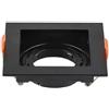 V-TAC VT-933-B portafaretto led da incasso quadrato faretto GU10 colore nero in policarbonato 95x95mm sku 6657