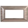 ETTROIT Placche compatibili Bticino Matix 4 moduli colore oro satinato
