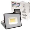 V-TAC VT-4021 Faro led smd 20W bianco freddo 6400K E-Series G2 ultra slim nero 1620lm IP65 - sku 215948
