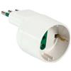 FANTON Adattatore salvaspazio spina italiana 2P+T 10A presa italo/tedesca 2P+T 16A colore bianco Fanton 82125