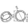 CAME Adattatore ottagonale Ø 45 MM 60 X 0,8 MM CAME 001YK5102
