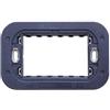 ETTROIT Supporto slim 3 posti compatibile Bticino Axolute per cassetta 3 moduli Ettroit AN0203S