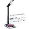 V-TAC VT-7505 Lampada da tavolo LED 7W multifunzione colore luce 3in1 dimmerabile con base ricarica wireless corpo nero - SKU 218602