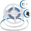 V-TAC Kit striscia LED 24V COB 5M 13W/M 672LED/M multicolore RGB CRI>80 IP20 + controller + alimentatore - SKU 2972
