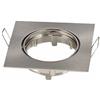 V-TAC VT-779 Portafaretto led da incasso alluminio Quadrato orientabile GU10 colore Nickel Satinato - 3591