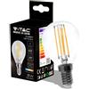 V-TAC VT-1996 Lampadina LED 4W E14 filamento mini globo goccia bianco caldo 3000K - SKU 214300