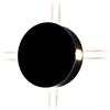 V-TAC VT-706 Lampada LED 4W da parete rotondo nero wall light bianco caldo 3000K IP65 - SKU 8215