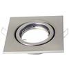 V-TAC Portafaretto incasso alluminio quadrato orientabile gu10-gu5.3 vt-7227sq sku 3473 nickel satinato