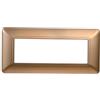 ETTROIT Placca compatibile Bticino Matix 6 moduli plastica colore oro