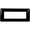 ETTROIT Placca compatibile Bticino Matix 6 moduli plastica colore nero