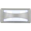 V-TAC VT-8058 Applique lampada LED da parete moderna 12W luce soffusa rettangolare da esterno IP65 corpo grigio luce 3000k - 218245