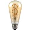 V-TAC VT-2065-N Lampadina LED E27 5W ST64 a filamento effetto vintage colore ambrato luce 1800K - 217218