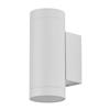 V-TAC VT-11015 Faretto led da parete portafaretto rotondo in alluminio 2x GU10 portalampada colore bianco opaco IP54 sku 2970