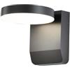 V-TAC VT-11020 lampada led da parete rotonda faro 17W 150lm/w illuminazione facciate colore nero 4000k design moderno IP65 sku 2953