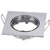 V-TAC Portafaretto incasso alluminio quadrato regolabile gu10 mod. Vt-779sq sku 3592 cromato
