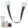 V-TAC 2587 Connettore Flessibile per Strip LED SMD5050 multicolore RGB+W con 2 Clip a 5 Pin