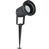 V-TAC VT-769 Picchetto con portalampada GU10 da giardino orientabile in Alluminio verniciato Nero IP44 - SKU 7517