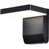 V-TAC VT-11020 lampada led da parete quadrata faro 17W 150lm/w illuminazione facciate colore nero 4000k design moderno IP65 sku 2945
